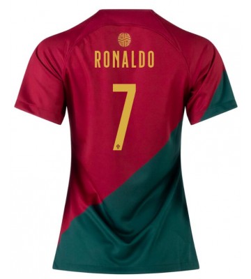 Portugal Cristiano Ronaldo #7 Hjemmedrakt Kvinner VM 2022 Kortermet
